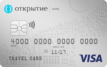 Дебетовая карта банка Открытие Travel Basic